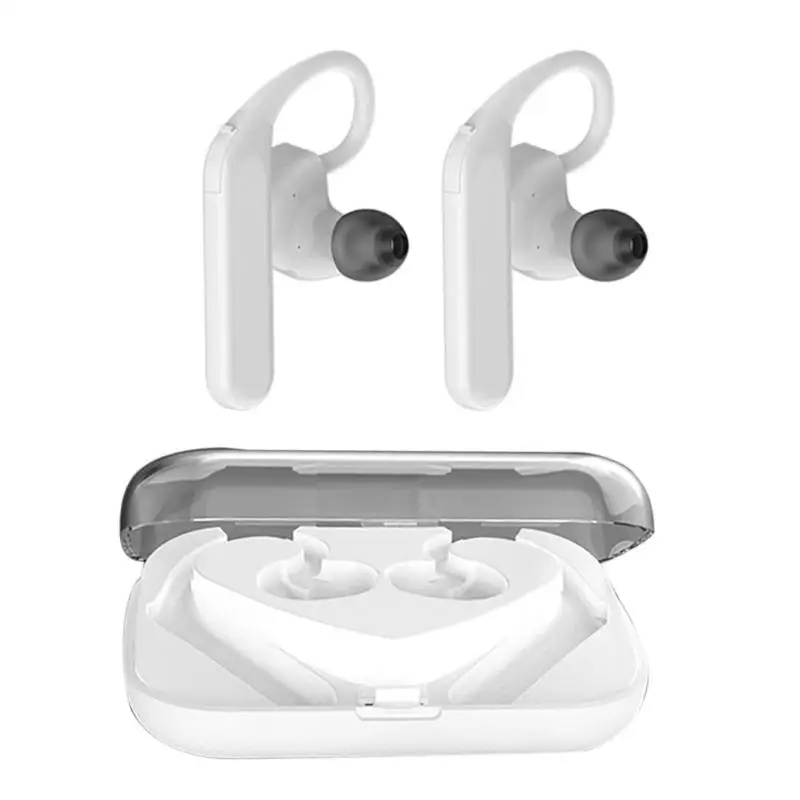 X6 TWS Bluetooth наушники с двойной подвижной катушкой IPX7 водонепроницаемый Заушник с микрофоном Стерео Auricula для xiaomi/Apple/Android Earpods - Цвет: Ceramic white