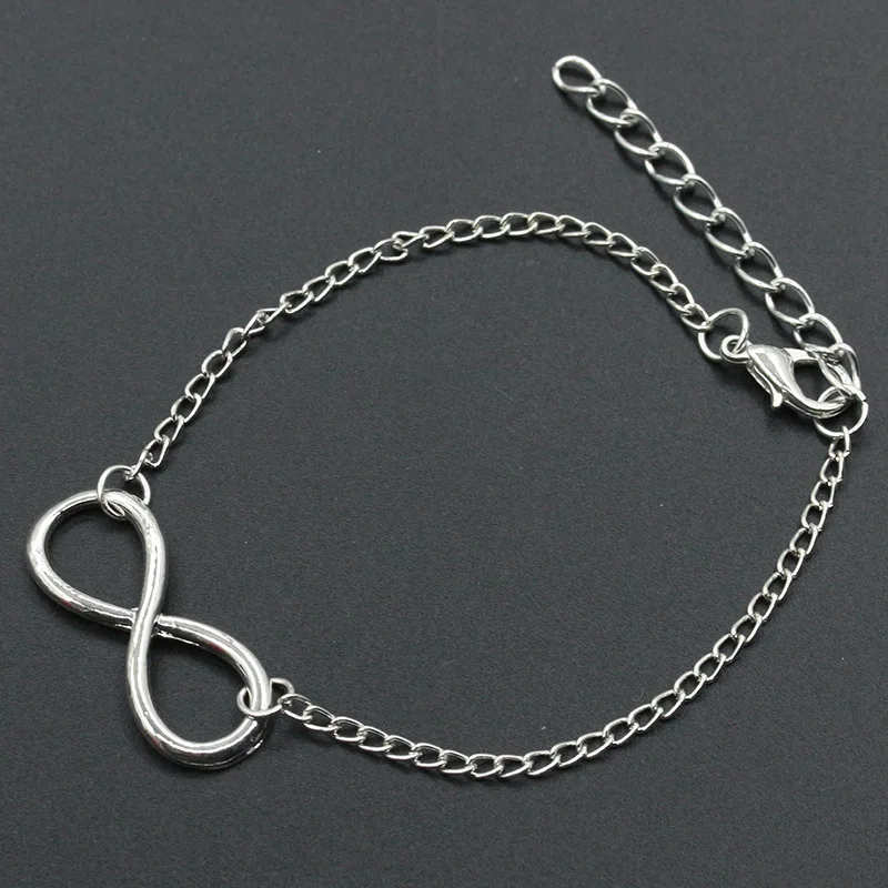 Браслет-талисман бесконечность для мужчин и женщин Ювелирное Украшение на