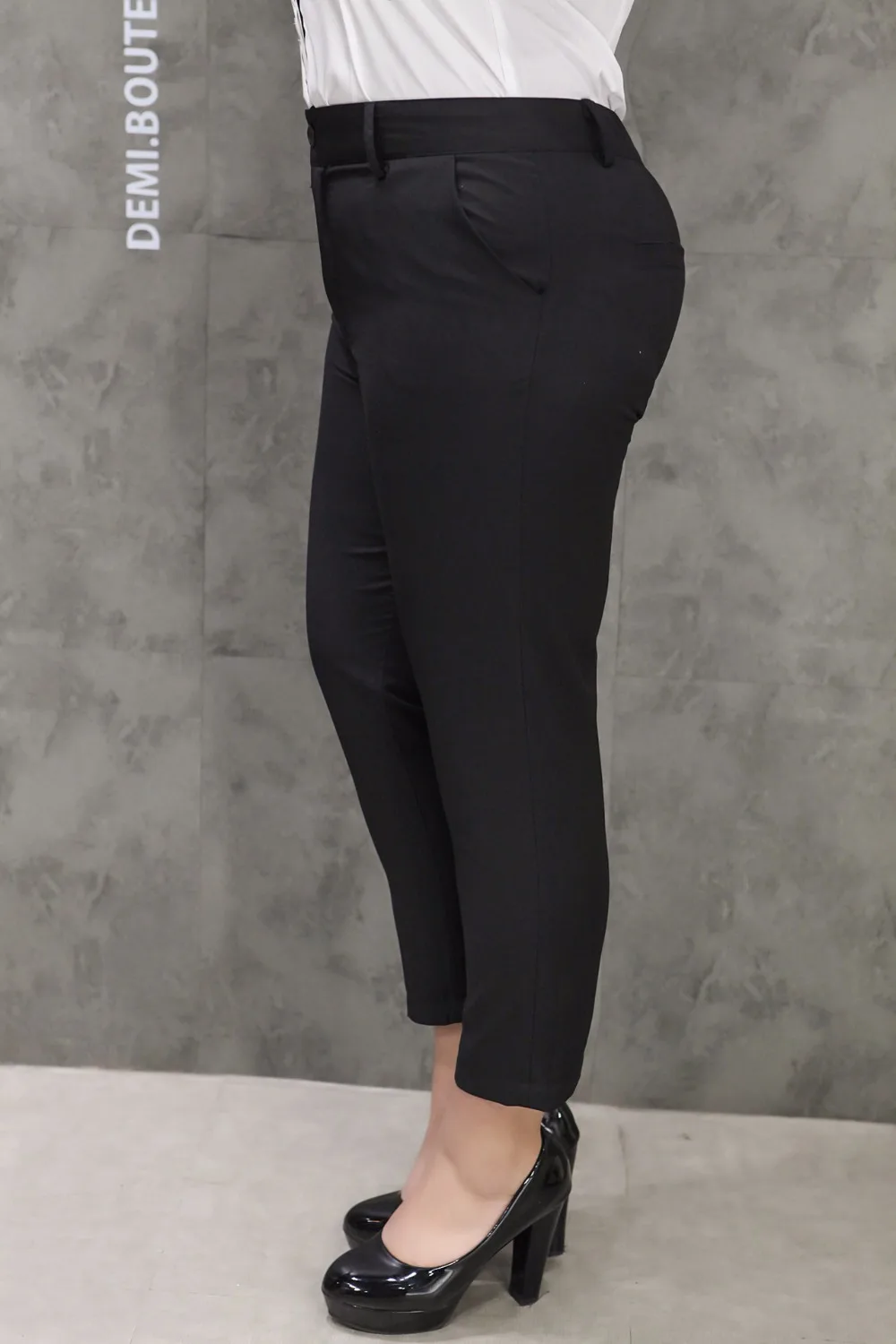 TUHAO размера плюс женские брюки Формальные 4XL 5XL 6XL брюки женские по щиколотку прямые брюки большой размер s женские брюки QT17