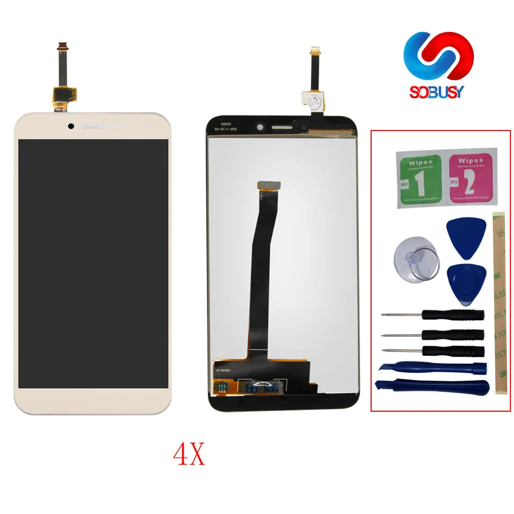 Sobusy глобальная Версия 5 0 &quotLCD для XIAOMI Redmi 4X дисплей сенсорный экран дигитайзер с