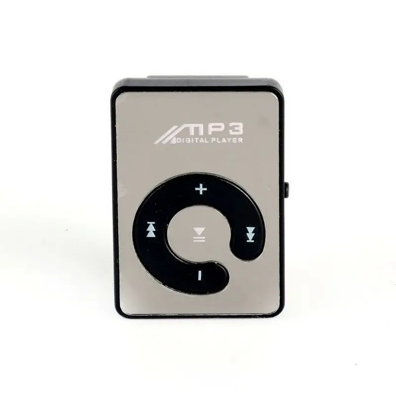 AS ГОРЯЧАЯ Зеркало Клип USB цифровой Mp3 музыкальный плеер Поддержка до 8 Гб SD TF карта USB - Цвет: AS