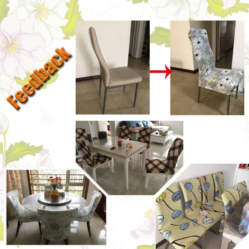 Эластичный чехол для кресла дома из спандекса с 24 рисунками декор обеденного