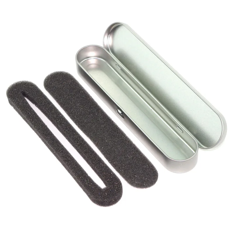 Миниатюрная металлическая коробка для хранения с одной ручкой серебристый