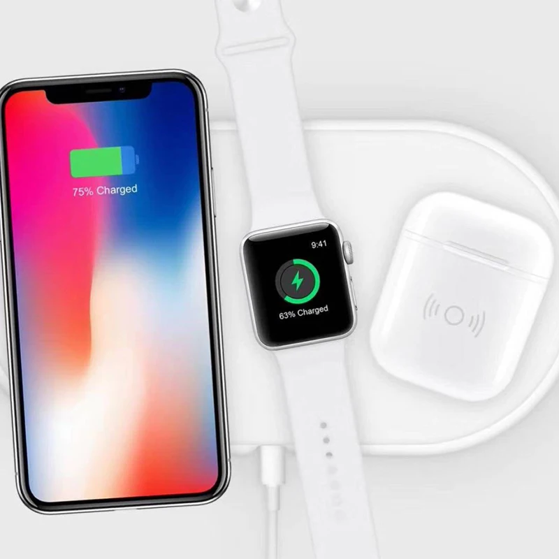 JKING Беспроводной зарядки чехол для Airpods QI Стандартный приемник Крышка Совместим с