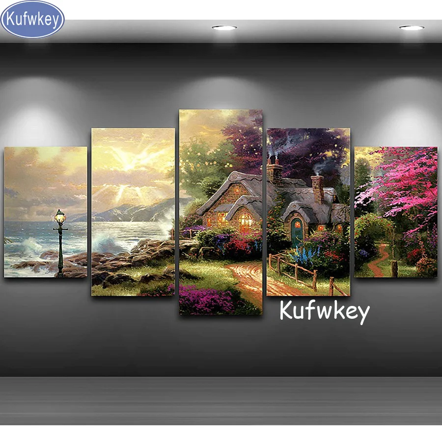5 шт. DIY 5D Алмазная Живопись Вышивка крестом мозаика Стразы вышивка страна