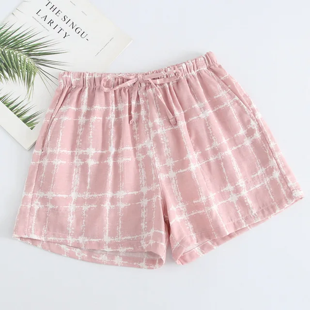 Style3 Летние Пижамные шорты, женские пижамные штаны, японские мягкие марлевые хлопковые шорты для сна, женские домашние пижамные штаны - Цвет: Style3