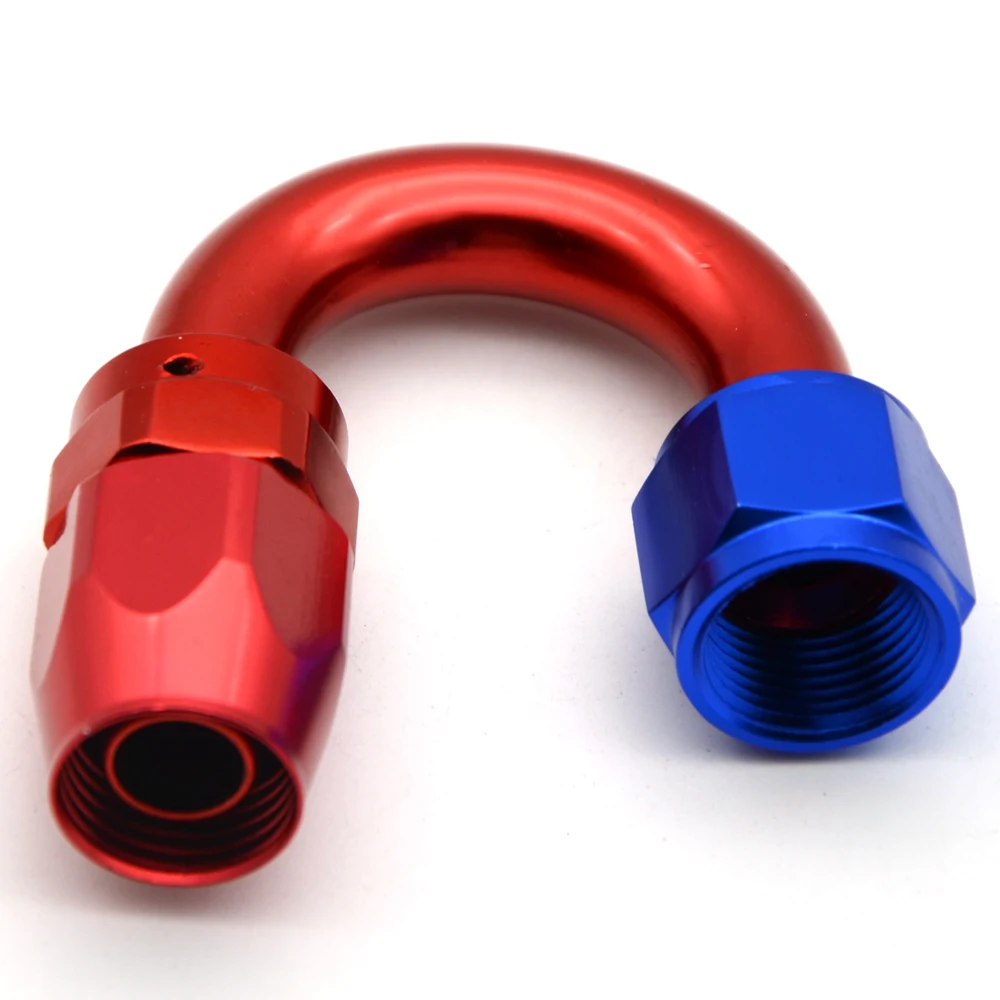 AN4 Aluminum Swivel PTFE Teflon Hose End Fitting Straight 45 90 180 Degree For Oil Fuel Line | Автомобили и мотоциклы