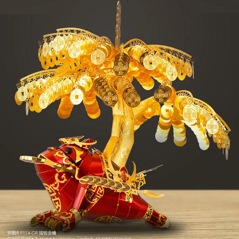 Сдельные Золотая жаба 3D металлическая модель Наборы &quotсделай сам&quot для сборки