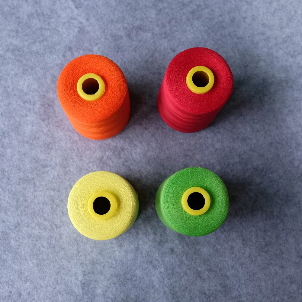 Tex 40 хлопок нить для шитья Poly Corespun 6000Yds джинсовых и пальто двойной мощности