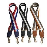 1203 9cm bag straps nylon striped woven strap for women crossbody shoulder bags belt handbag adjustable strap bag accessories