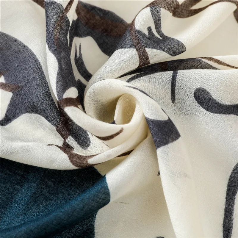 Женский шарф с принтом слона жирафа дерева | Аксессуары для одежды