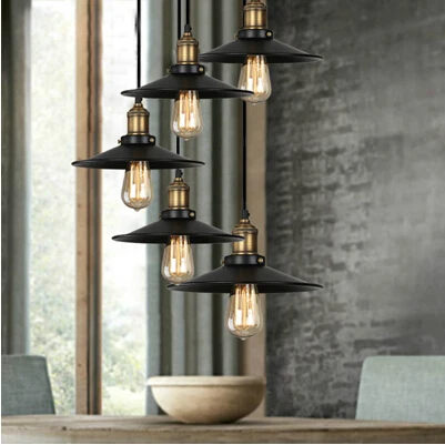 Винтажная потолочная светодиодная Подвесная лампа Эдисона в стиле лофт Железный