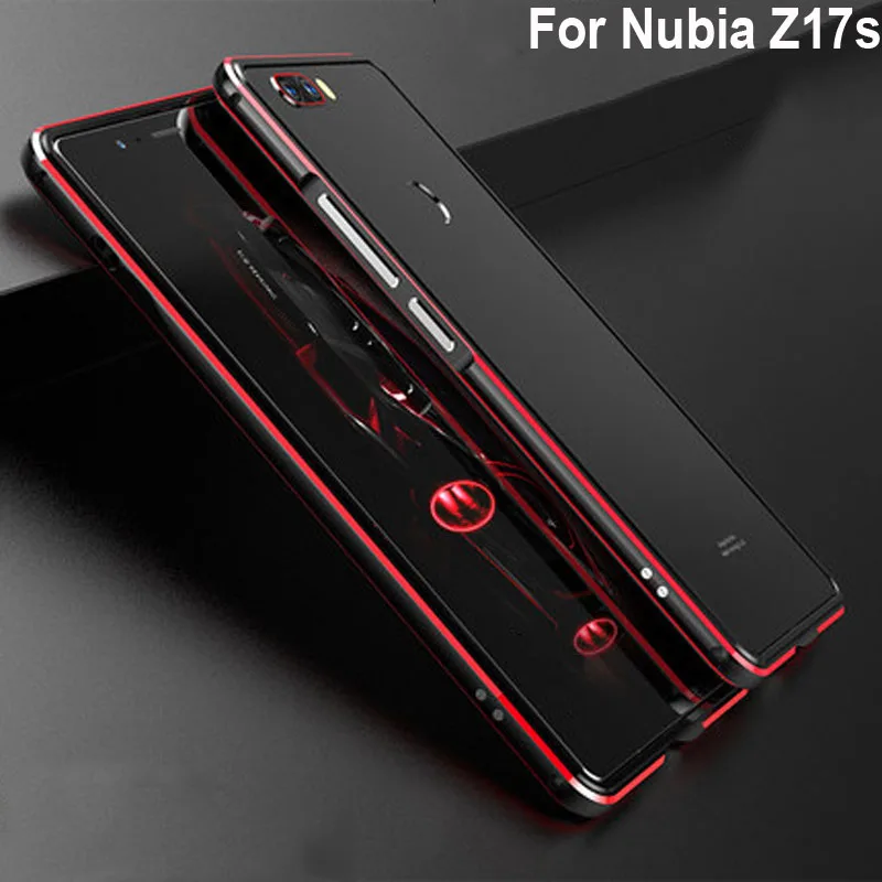 Чехол s для Nubia Z17S чехол Capa Жесткий задний ПК металлический бампер деловой