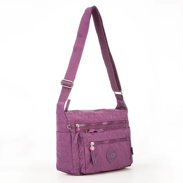 purple TEGAOTE женские сумки известный бренд пляжная сумка нейлоновая маленькая сумка через плечо сумка из цельного материала женская сумка 931 - Цвет: purple