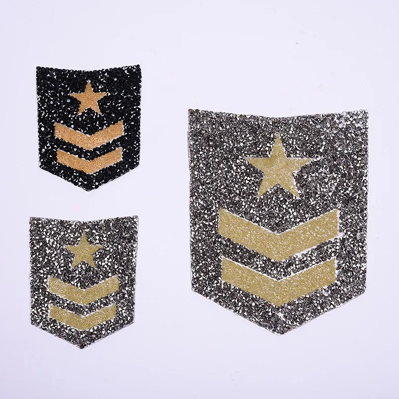Сверкающие патчи для одежды стразы со стразами железные накладки аппликация