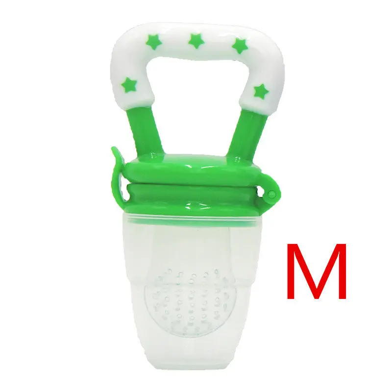 green-M Свежие фрукты еда детские соски Кормление безопасный фруктовый кормушка соски для кормления для младенцев соска бутылочки - Цвет: green-M