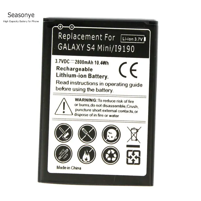 Seasonye 1x B500BE/B500AE 2800mAh запасная батарея для мобильного телефона Samsung Galaxy S4 Mini S4mini i9190