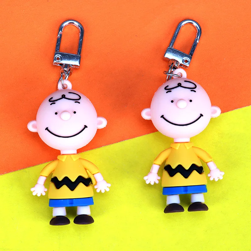 Новинка 2019 милый мультяшный брелок для дам Charlie Brown креативная Автомобильная
