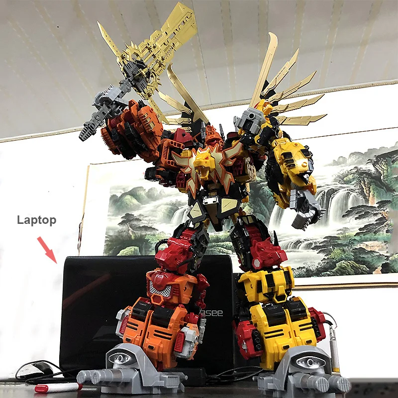 60 см большой 6 в 1 Роботы Dinobots Combiner динозавр Рейнджерс фигурка трансформации роботы Дети Лучшие подарки Megazord игрушки
