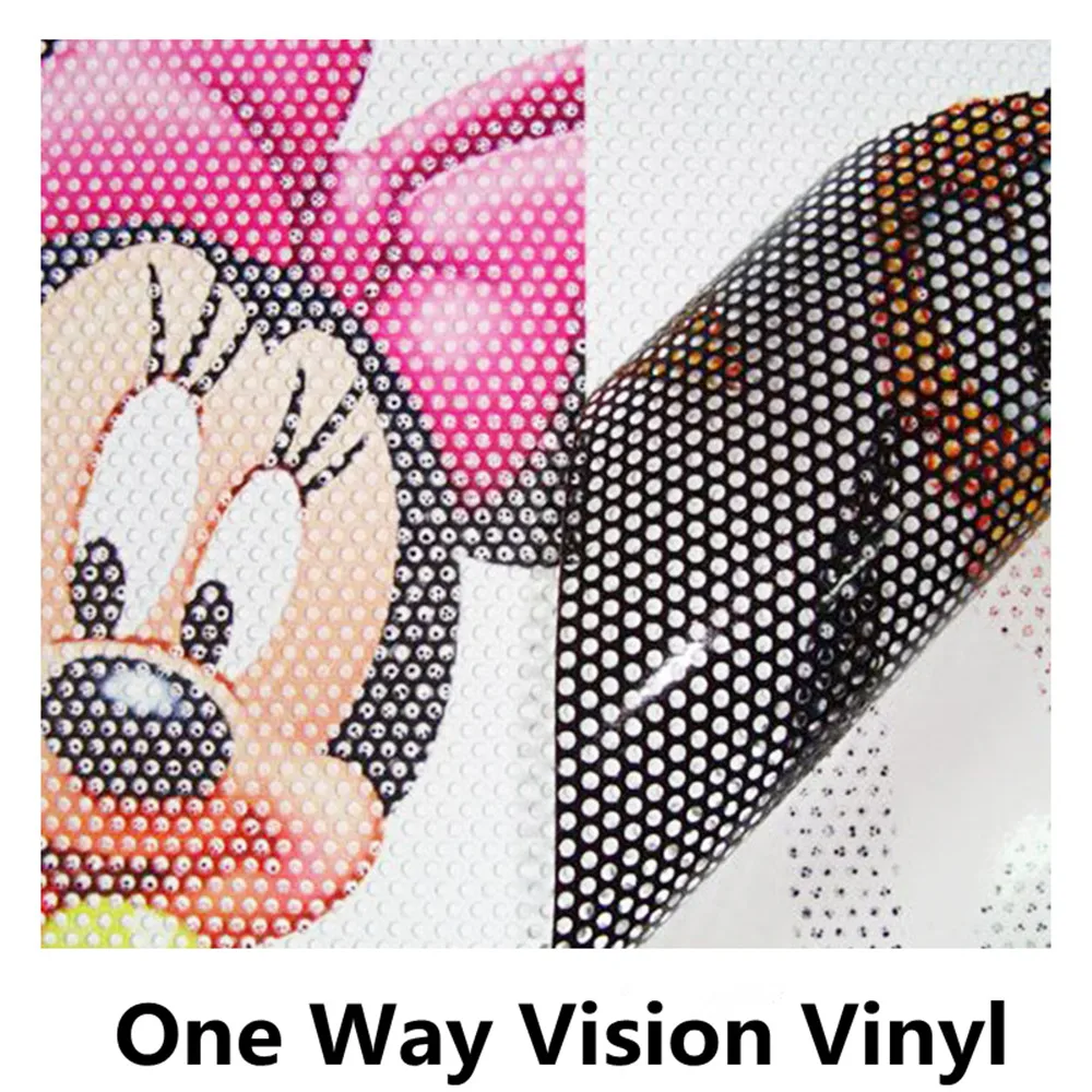 Размеры: 1,37 х 2 м/рулонной печати One Way Vision, перфорированные пленки окна белый винил пленки Лидер продаж