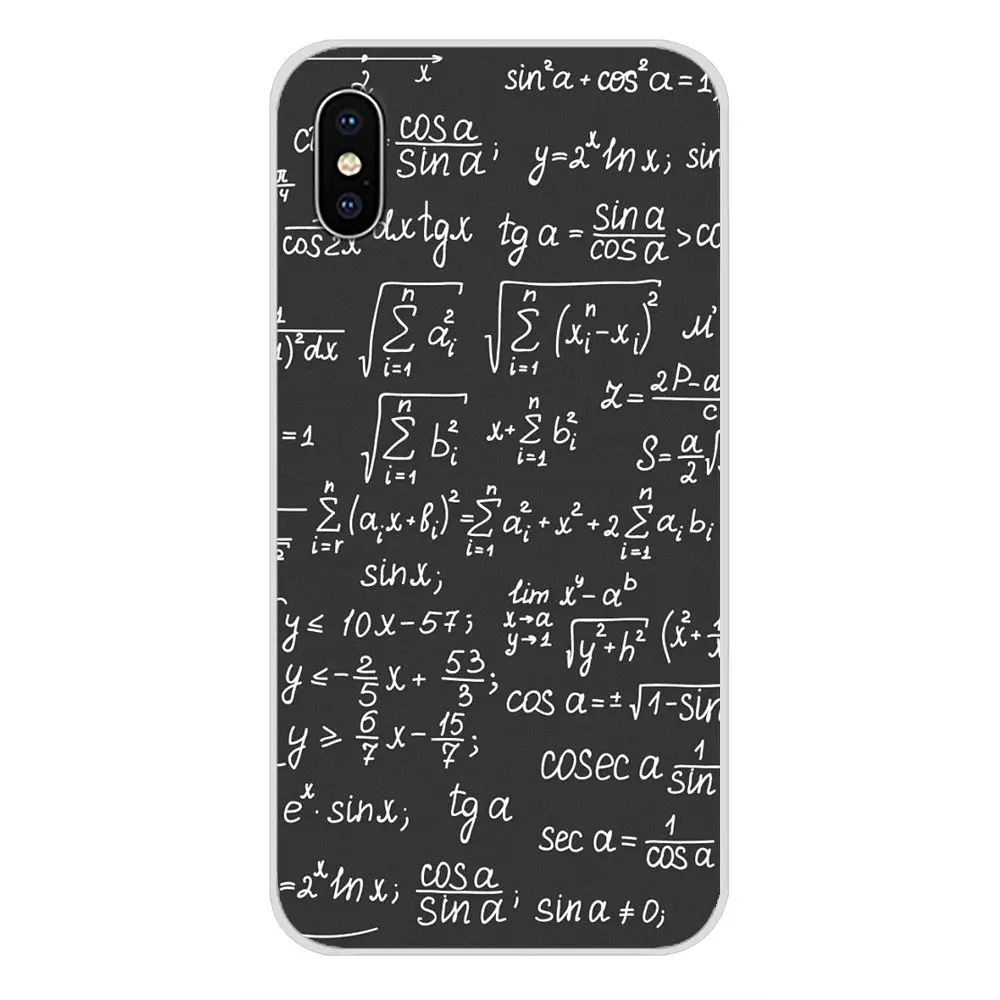 Прозрачный ТПУ чехол математические уравнения Типографика для Oneplus 3T 5T 6T Nokia 2 3 5 6 8