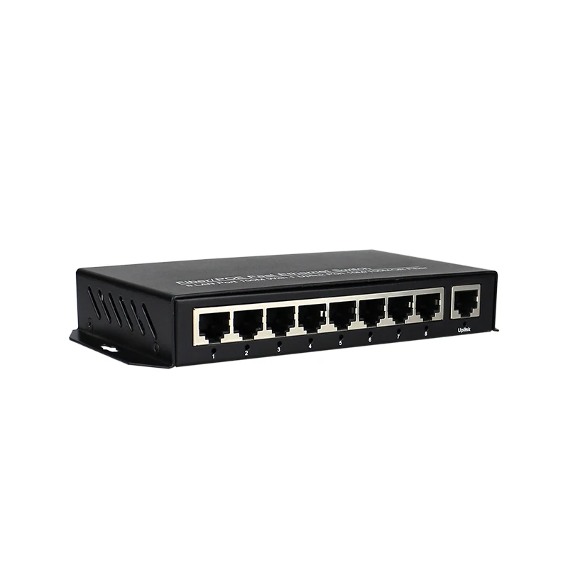 9 портовый Быстрый коммутатор RJ45 10/100 Мбит/с адаптивный Ethernet штепсельная вилка США