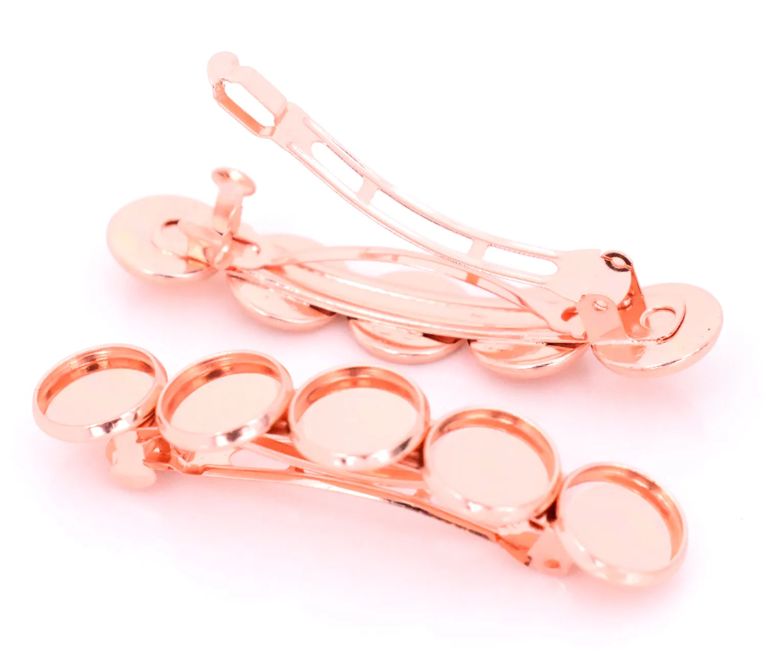 Новая мода 5 шт. 12 мм с камерами покрытие из розового золота медный материал