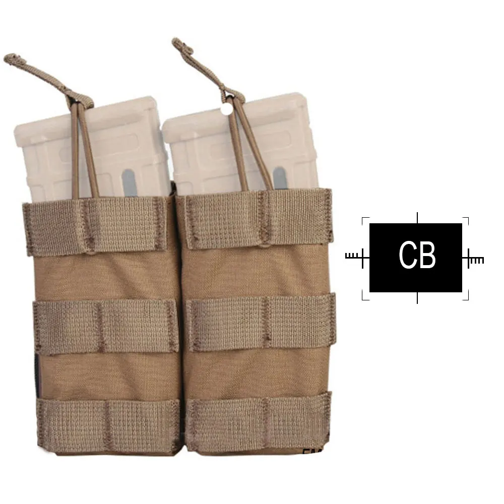 EMERSONGEAR двойной открытый Топ 5,56 маг сумка тактическая модульная Molle подсумок для тактических Мультикам для охоты сумка EM6354