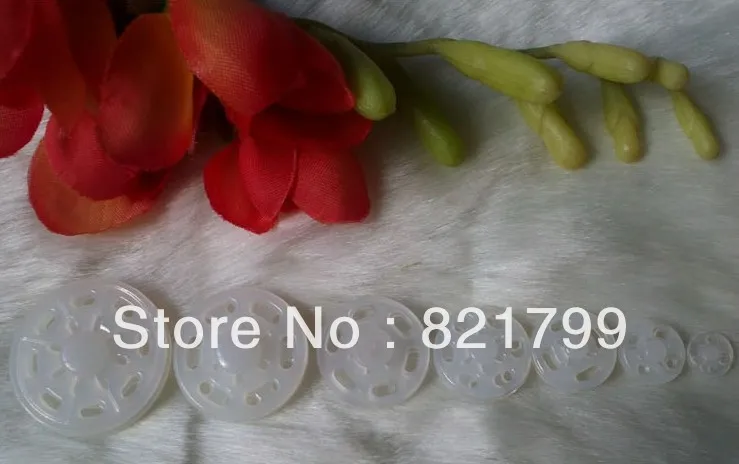 

18mm half transparent snap button button for Garemnt sewing button for clothes round plastic snap button