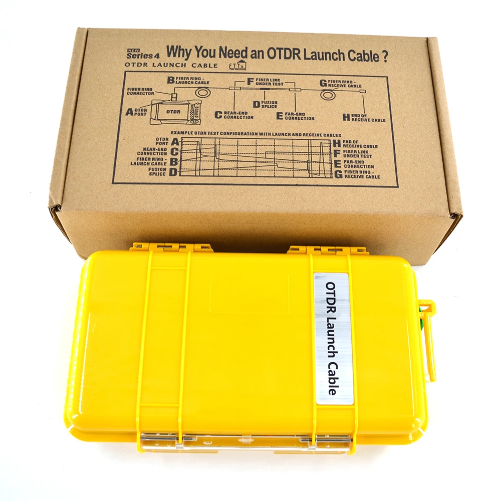 OTDR мертвая зона Eliminator, волокно кольца, волокно оптическое OTDR launch Cable Box SM 1310/1550nm 500 м LC/UPC-SC/UPC