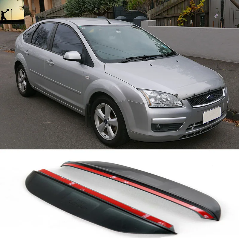 Для ford focus от 2004 до 2010 2011 2015 2 шт. зеркало заднего вида дождь брови боковое