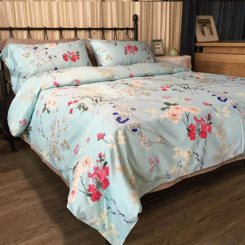 Новинка 2018 Комплект постельного белья из 100% хлопка с принтом для активного