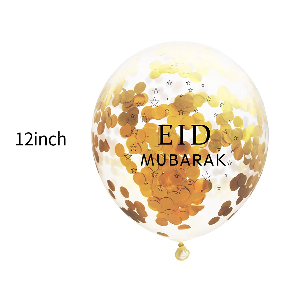 Dozzlor 10 шт./лот 12 дюймов Eid Мубарак латексные воздушные шары Рамадан мусульманский