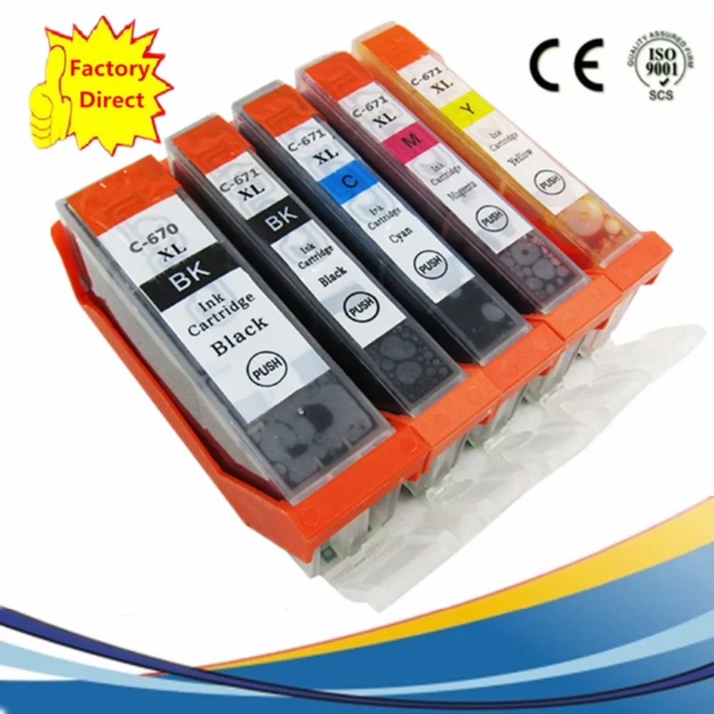 Встроенный картридж для USB 670|ink cartridge|replacement cartridgeink cartridge for canon |