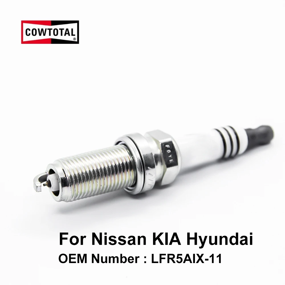 COWTOTAL иридиевая Свеча зажигания для Nissan Altima Pathfinder Armada KIA Optima Opirus Hyundai Azera OE LFR5AIX 11