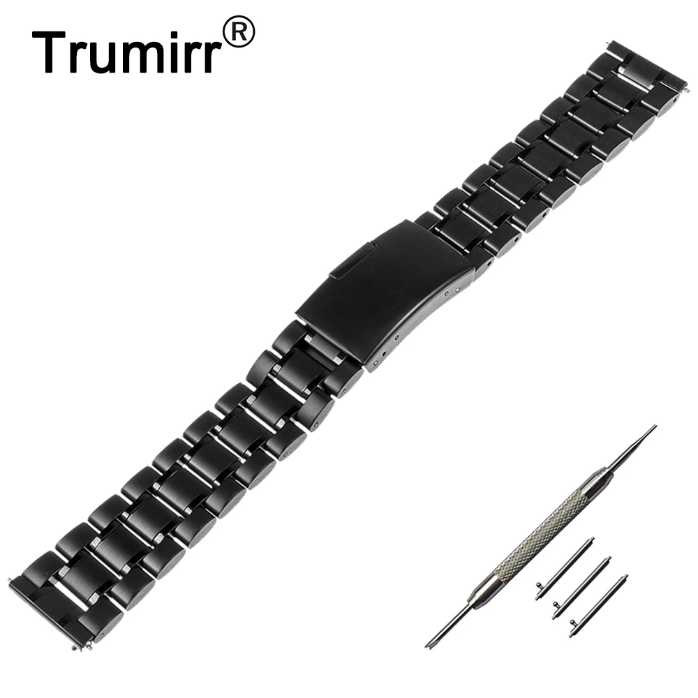 Ремешок из нержавеющей стали для Samsung Gear 2 R380 Neo R381 Live R382 Moto 360 Gen 46 мм|watchband|stainless steel