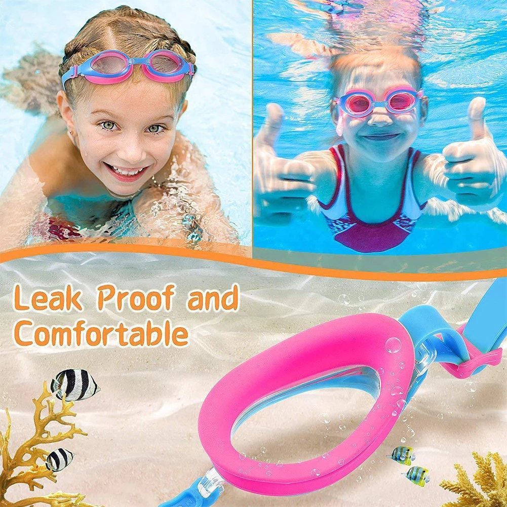 Children Colorful UV Protection For Kids Silicone Sports Eyewear Anti Fog Waterproof Swim Glasses Windproof Accessories | Спорт и