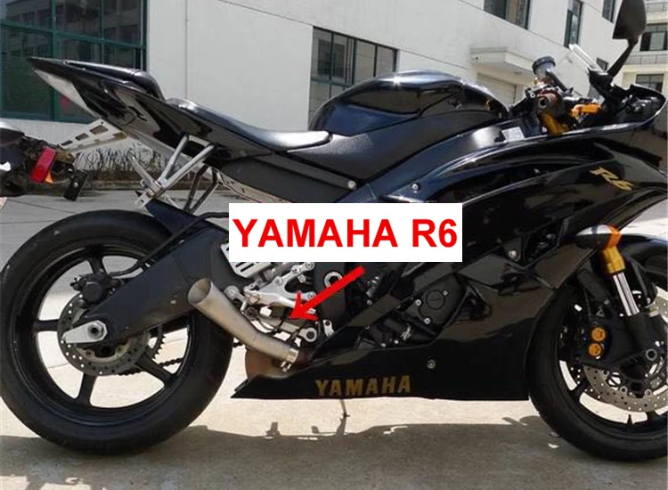 

YZF-R6 Exhaust Muffler Pipe Stainless Steel Motorcycle Motorbike Exhaust Tailpipe Muffler Escape for Yamaha R6 YZF-R6