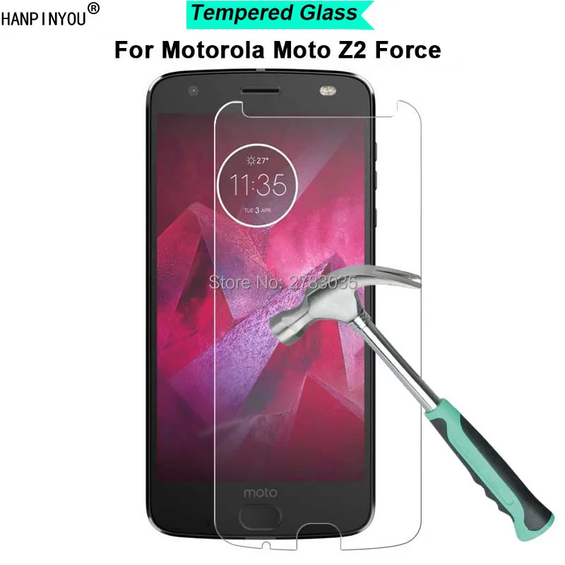 Для Motorola Moto Z2 Force 5 &quotновая твердость 9H 2.5D ультра тонкая закаленная Защитная