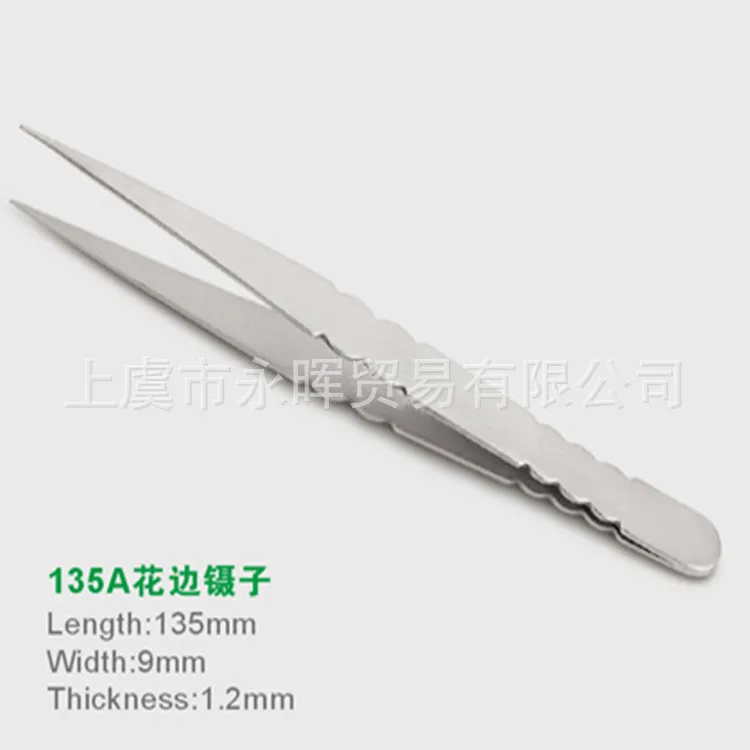13.5cm stainless steel high precision lace tweezers garment sewing textile thread clamp tool | Дом и сад