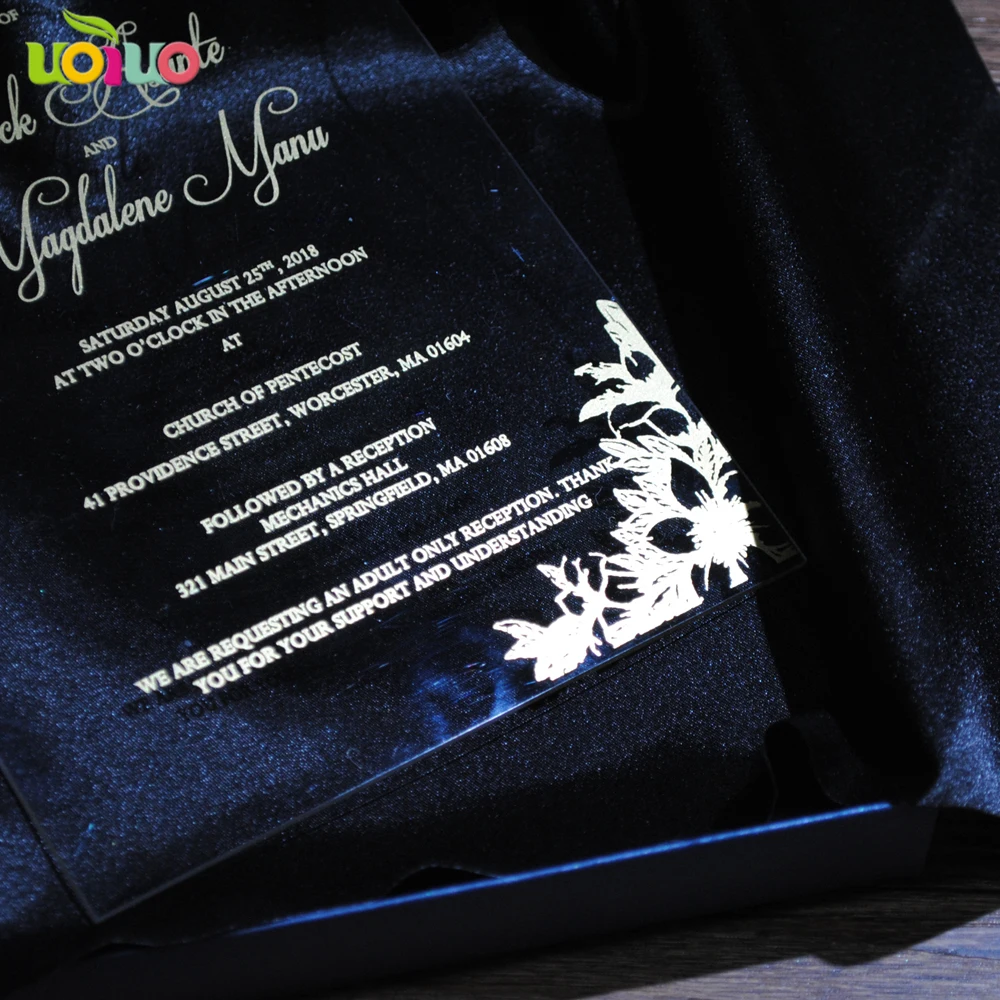 Welcom ваш собственный дизайн печати прозрачная акриловая Свадебная