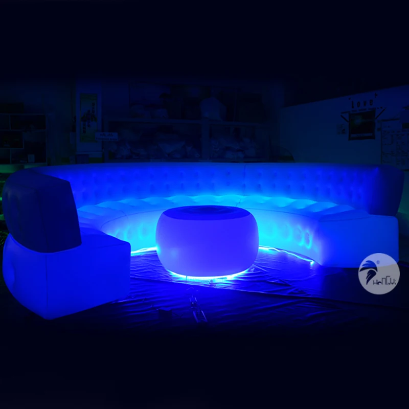 Надувной диван со светодиодной подсветкой для выступления на открытом воздухе