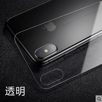 Защитная пленка Baseus Premium для передней задней панели iPhone X, 3D чехол для всего тела, закаленное стекло для задней панели iPhone X 10 - Цвет: Transparent film bac