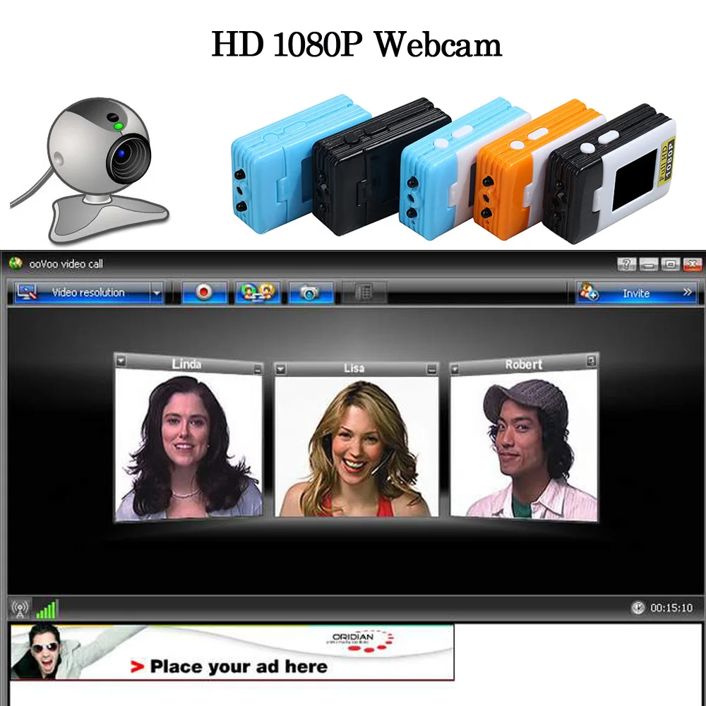 Карманная мини камера 1080P HD портативная веб Micro Cam ночное видение Обнаружение
