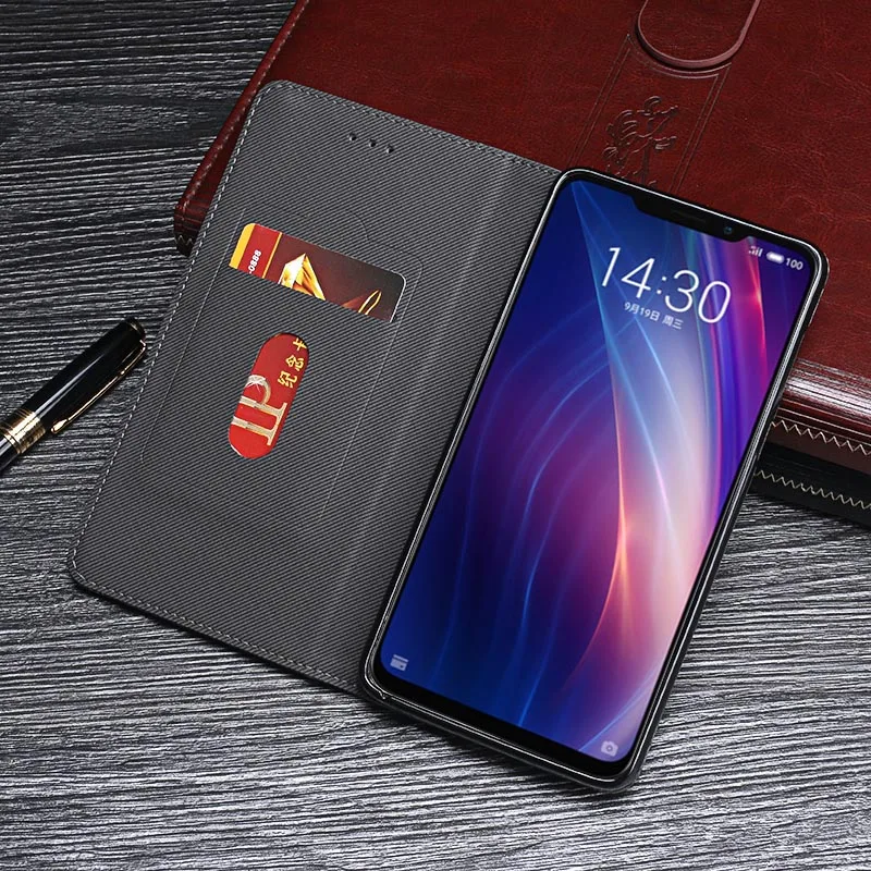 Для Meizu X8 чехол Роскошный Ретро кошелек с заклепками кожаный флип-чехол для телефона для Meizu X8 чехол Coque аксессуары
