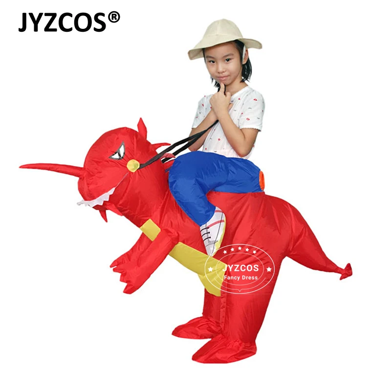 JYZCOS/новый детский надувной костюм динозавра для мальчиков и девочек