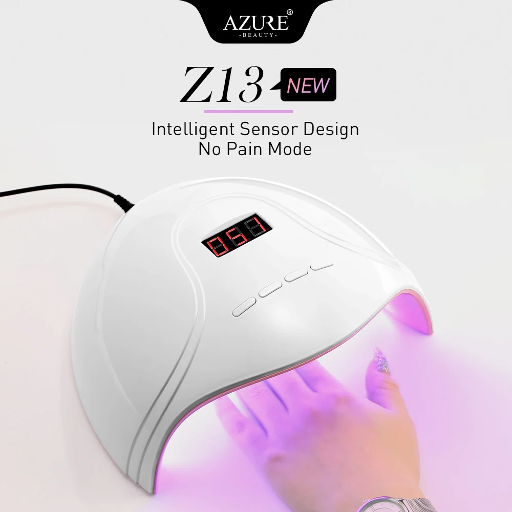 Лазурная красота Z13 60 Вт УФ лампа Светодиодный для ногтей Сушилка с 30 s/60 s/90 s/120
