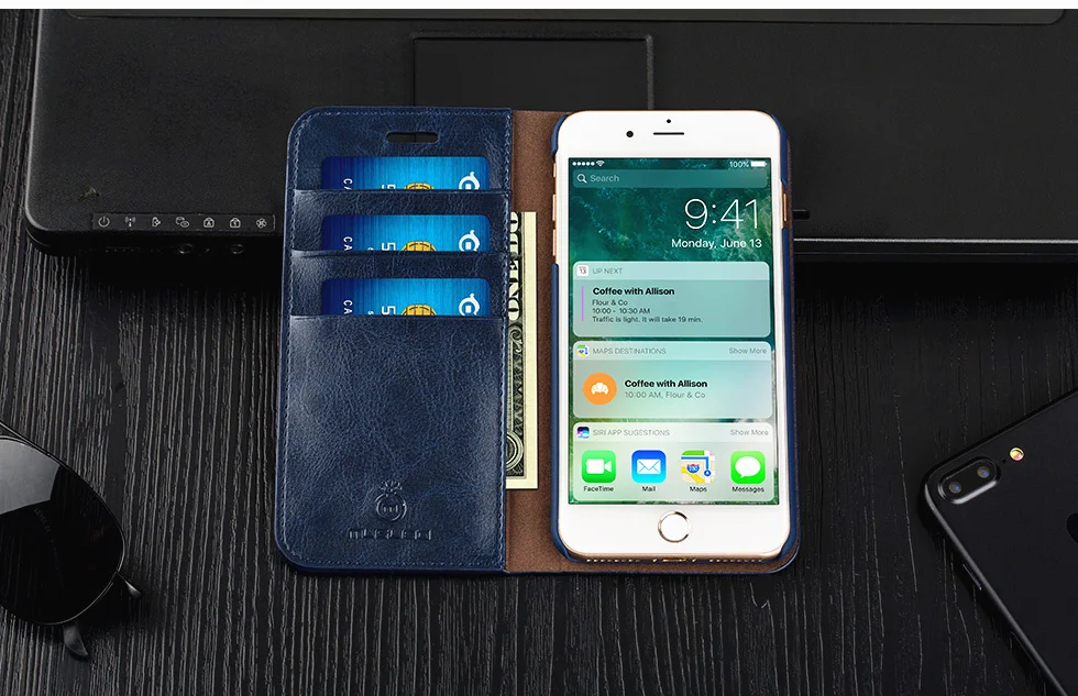 Musubo телефон Case для iPhone 7 плюс 8 плюс Натуральной Кожи Класса Люкс случаи Обложка для iphone 6 plus 6s плюс 5 5S SE Флип случаях чехол на айфон X XR Xs Max чехол на айфон 8 кожаный чехол флип бумажник чехол для