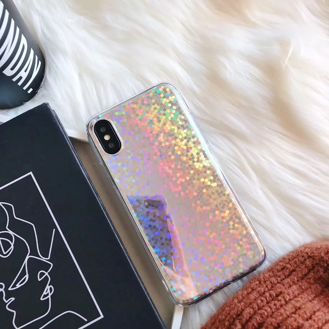 Роскошный блестящий чехол для телефона с алмазным узором IPhone X 7 7plus 6 6s 8 6plus