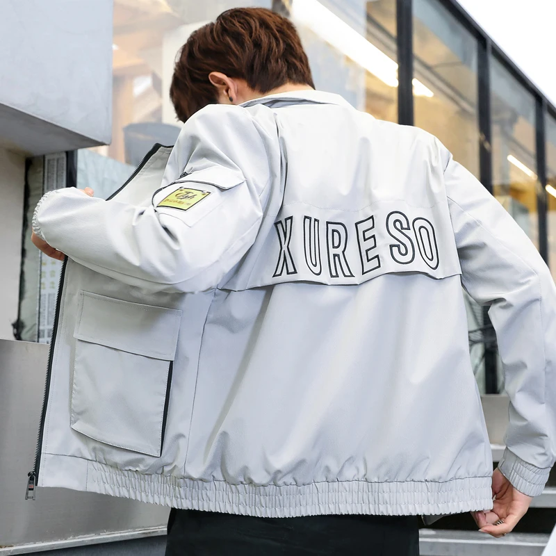 DIMUSI/Весенняя мужская куртка бомбер Мужская модная Лоскутная уличная в стиле хип